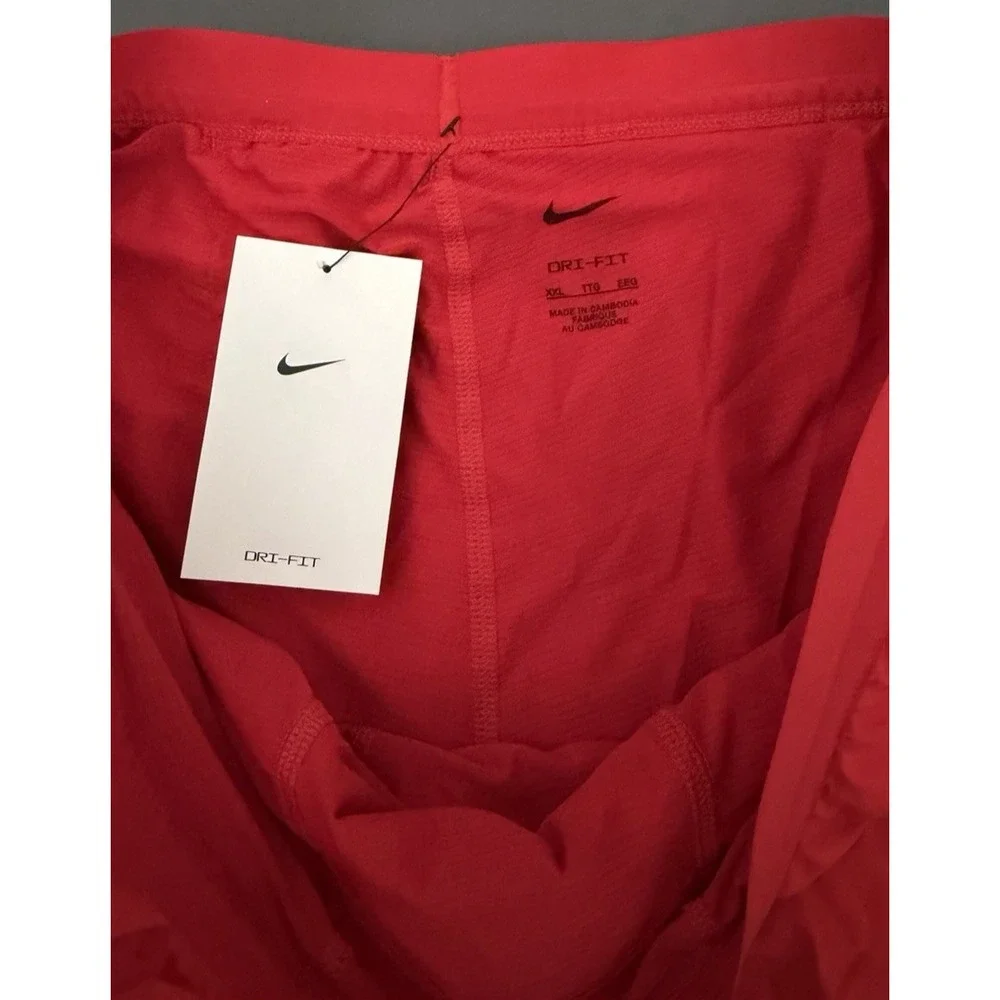 Nike Running Shorts Mens Size XXL Red Black Lined Standard Fit CJ5467-657 NEW